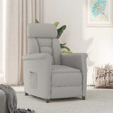 Vidaxl fauteuil lichtgrijs 96,5 x 70,5 x 95 cm microvezel