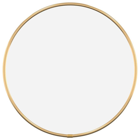 Vidaxl wandspiegel rond ø30 cm goudkleurig