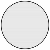 Vidaxl wandspiegel rond ø50 cm zwart