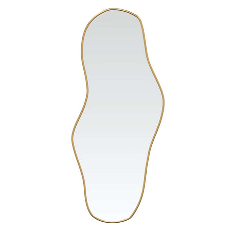 Vidaxl wandspiegel 80x35 cm goudkleurig