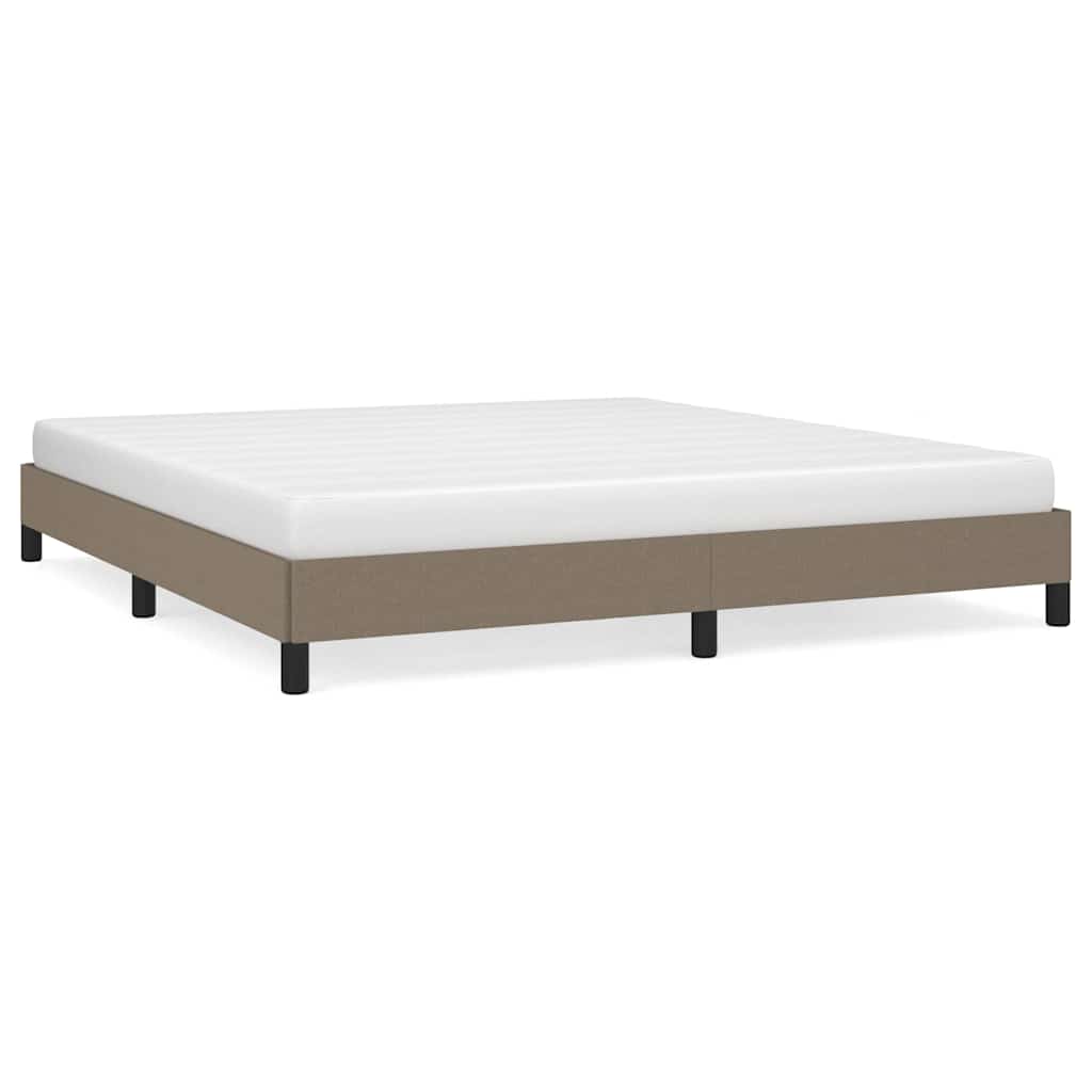 Vidaxl bedframe zonder matras stof taupe 180x200 cm
