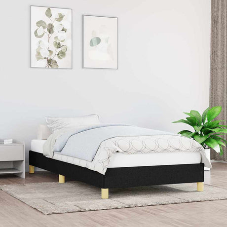 Vidaxl bedframe zonder matras 90x190 cm stof zwart