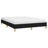 Vidaxl bedframe zonder matras stof zwart 140x200 cm