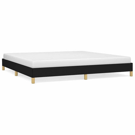 Vidaxl bedframe zonder matras stof zwart 200x200 cm