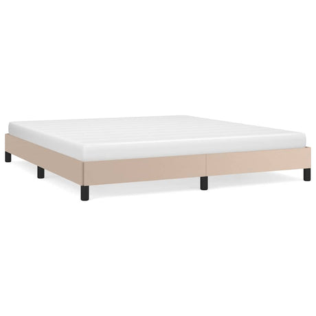 Vidaxl bedframe kunstleer cappuccinokleurig 160x200 cm
