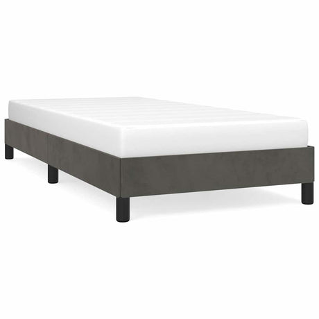 Vidaxl bedframe zonder matras 80x200 cm fluweel donkergrijs