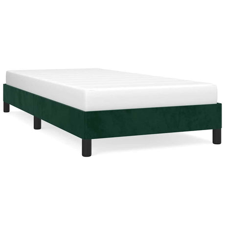 Vidaxl bedframe zonder matras 80x200 cm fluweel donkergroen