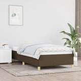Vidaxl bedframe zonder matras 80x200 cm stof donkerbruin