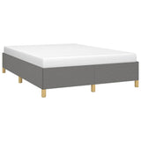 Vidaxl bedframe zonder matras stof donkergrijs 140x190 cm