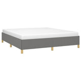 Vidaxl bedframe zonder matras stof donkergrijs 160x200 cm