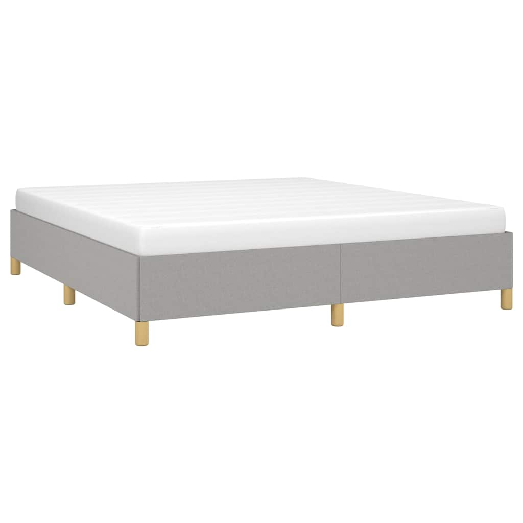 Vidaxl bedframe zonder matras stof lichtgrijs 180x200 cm