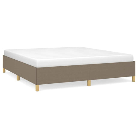 Vidaxl bedframe zonder matras stof taupe 180x200 cm