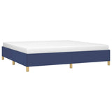 Vidaxl bedframe zonder matras stof blauw 200x200 cm