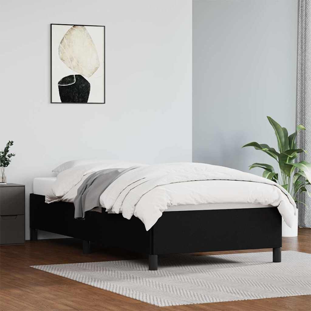 Vidaxl bedframe kunstleer zwart 90x200 cm
