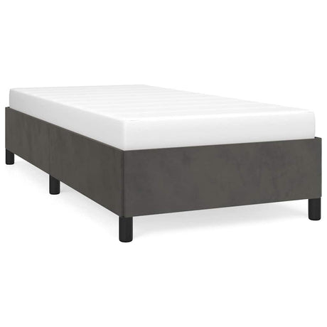 Vidaxl bedframe zonder matras 80x200 cm fluweel donkergrijs