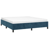 Vidaxl bedframe zonder matras 180x200 cm fluweel donkerblauw