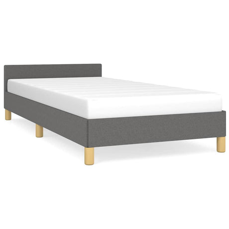 Vidaxl bedframe zonder matras 80x200 cm stof donkergrijs