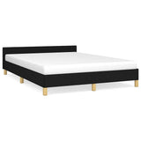 Vidaxl bedframe zonder matras stof zwart 140x190 cm