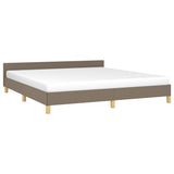 Vidaxl bedframe zonder matras stof taupe 160x200 cm