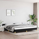 Vidaxl bedframe zonder matras stof zwart 200x200 cm