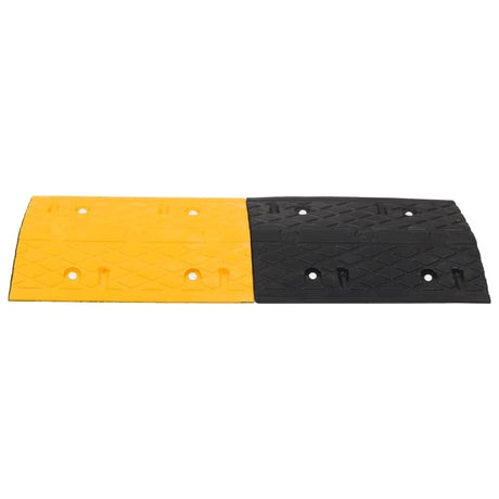 VidaXL Verkeersdrempel 97x32,5x4 rubber geel en zwart