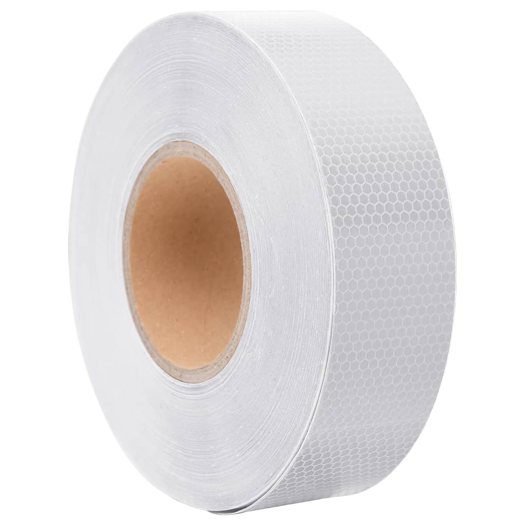 Vidaxl reflecterende tape 5 cm x 50 m pvc wit