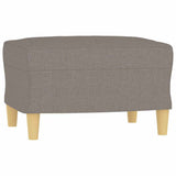 Vidaxl voetenbank 60x50x41 cm stof taupe
