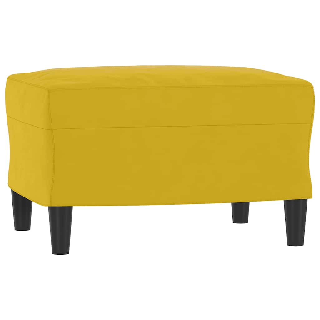 Vidaxl voetenbank 60x50x41 cm fluweel geel