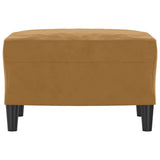 Vidaxl voetenbank 60x50x41 cm fluweel bruin