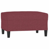 Vidaxl voetenbank 70x55x41 cm stof wijnrood