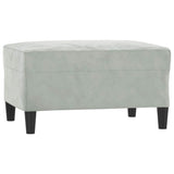Vidaxl voetenbank 70x55x41 cm fluweel lichtgrijs