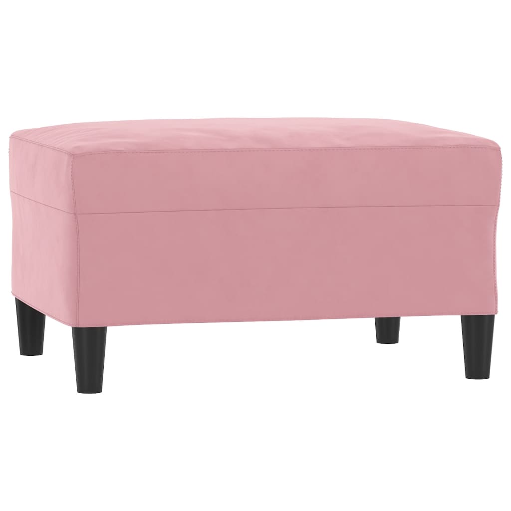 Vidaxl voetenbank 70x55x41 cm fluweel roze