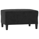 Vidaxl voetenbank 70x55x41 cm fluweel zwart