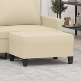 Vidaxl voetenbank 70x55x41 cm stof crèmekleurig