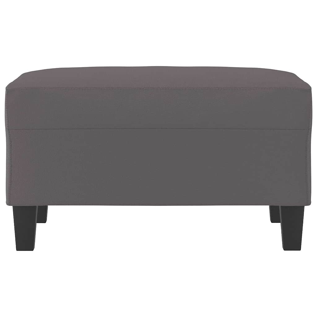 Vidaxl voetenbank 70x55x41 cm kunstleer grijs