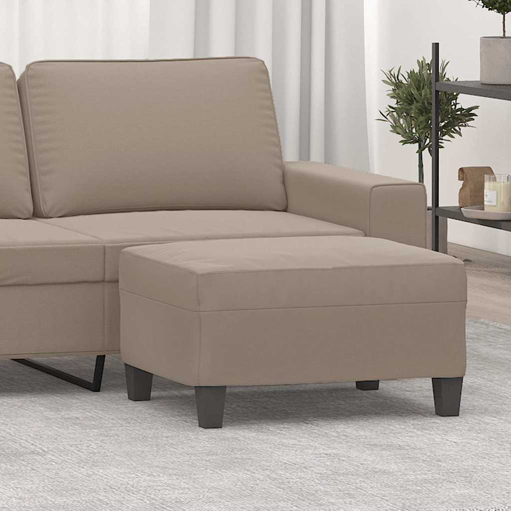 Vidaxl voetenbank 70x55x41 cm microvezelstof taupe