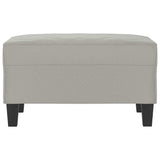 Vidaxl voetenbank 70x55x41 cm microvezelstof lichtgrijs