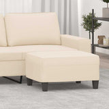 Vidaxl voetenbank 70x55x41 cm microvezelstof beige