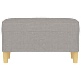 Vidaxl bankje 70x35x41 cm stof lichtgrijs