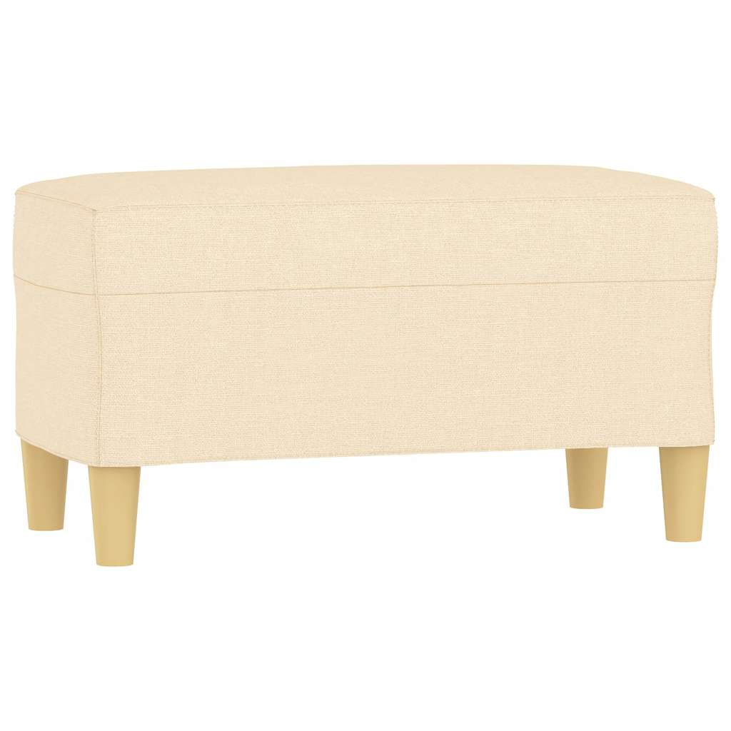 Vidaxl bankje 70x35x41 cm stof crèmekleurig