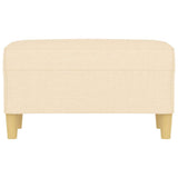 Vidaxl bankje 70x35x41 cm stof crèmekleurig