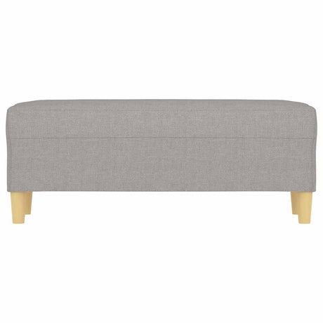 Vidaxl bankje 100x35x41 cm stof lichtgrijs