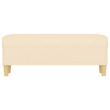 Vidaxl bankje 100x35x41 cm stof crèmekleurig