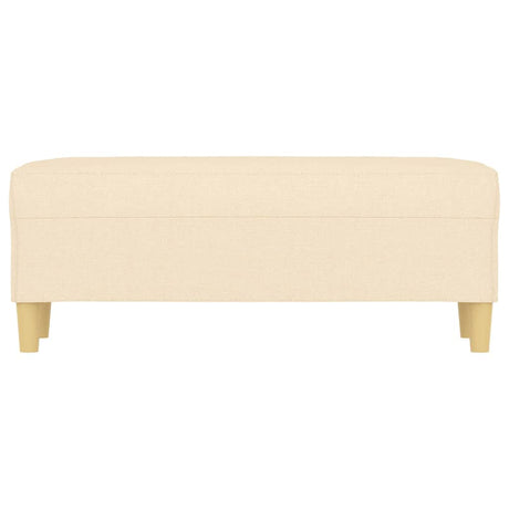 Vidaxl bankje 100x35x41 cm stof crèmekleurig