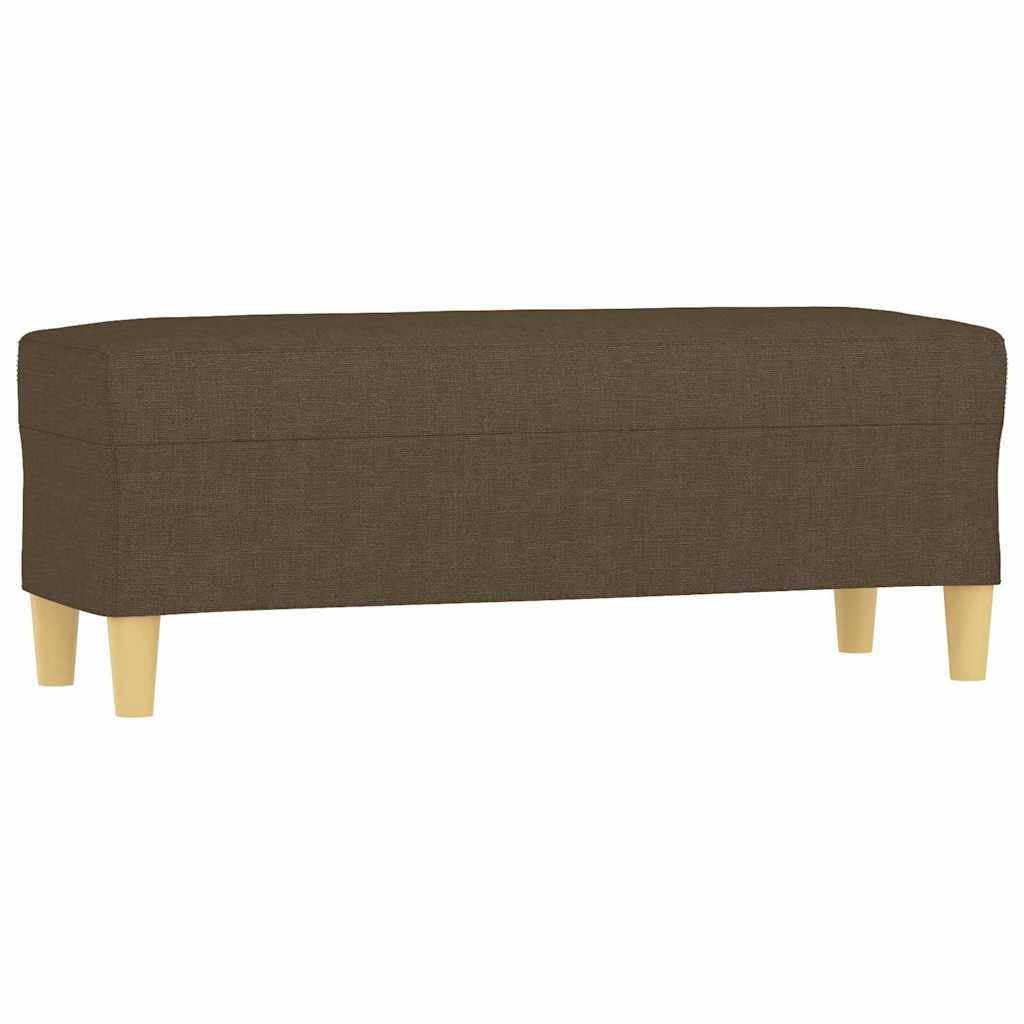 Vidaxl bankje 100x35x41 cm stof bruin