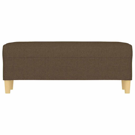Vidaxl bankje 100x35x41 cm stof bruin