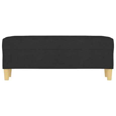 Vidaxl bankje 100x35x41 cm stof zwart