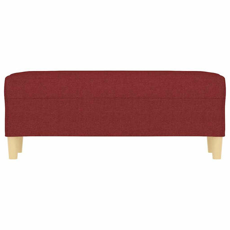 Vidaxl bankje 100x35x41 cm stof wijnrood