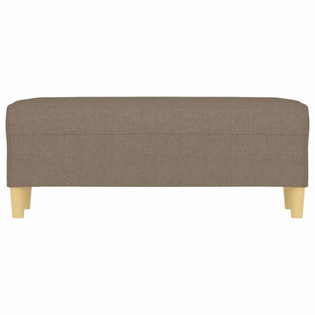 Vidaxl bankje 100x35x41 cm stof taupe