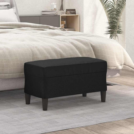 Vidaxl bankje 70x35x41 cm kunstleer zwart